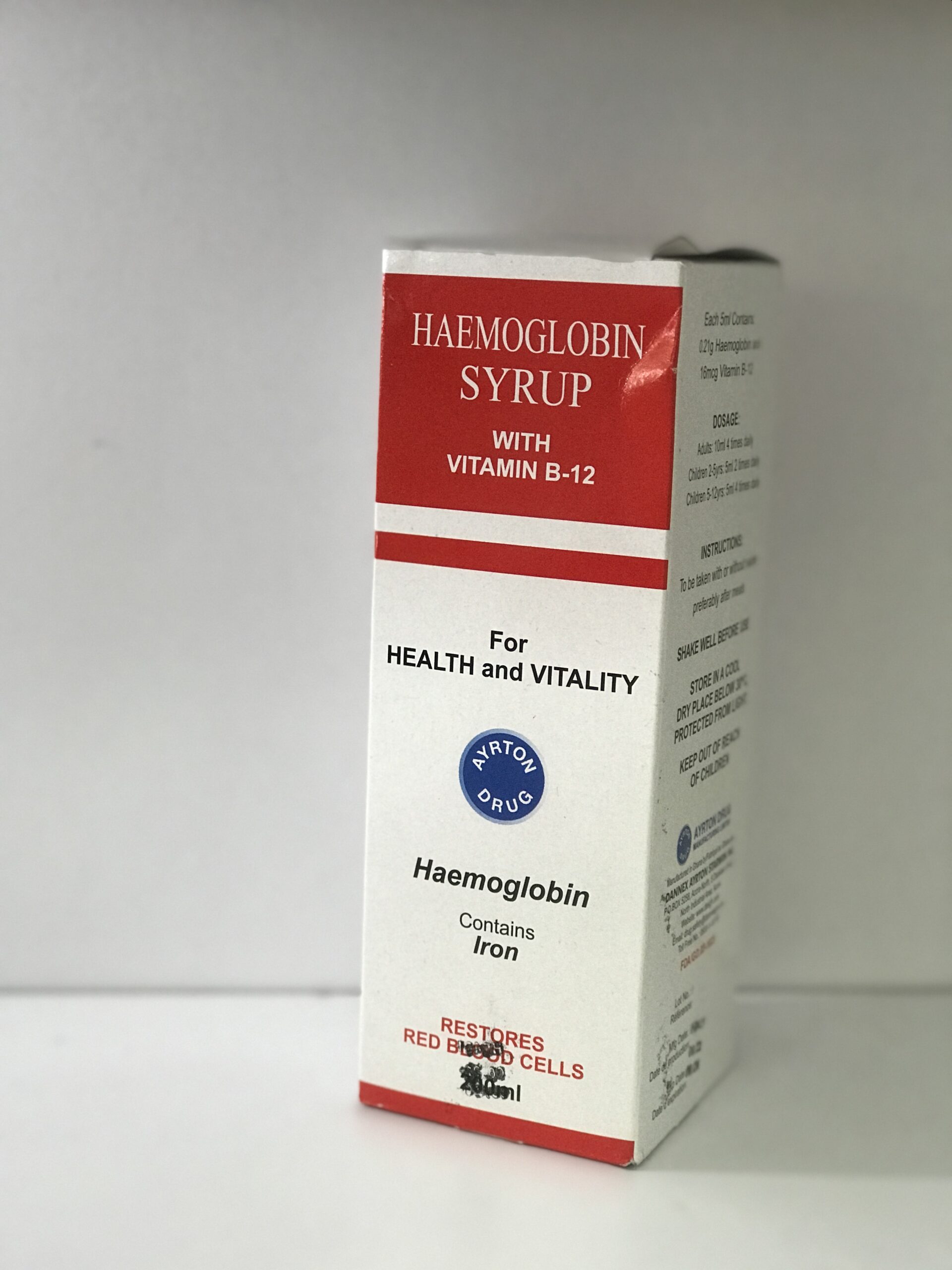 Hemoglobin Syrup With Vitamin- b12