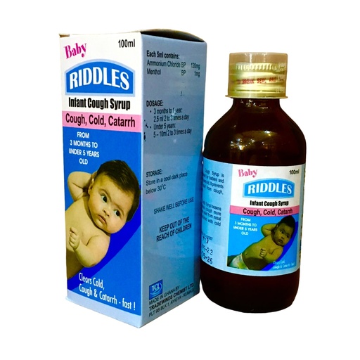 Baby Riddles Infant Cough Syrup 100m