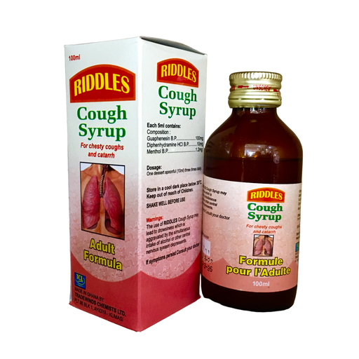 Riddles Cough Syrup - Adult Formula